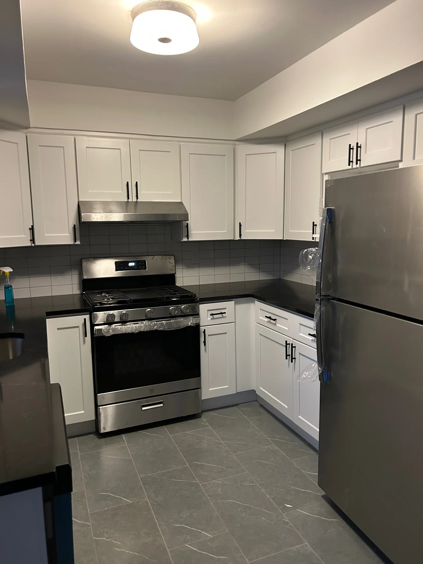 Luxury bathroom renovation with spa-like walk-in shower and custom vanity in Hudson County NJ